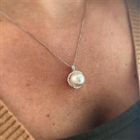 Collana Nimei Donna Perle Australia in Oro bianco Diamante PCL4866A - PCL4866A